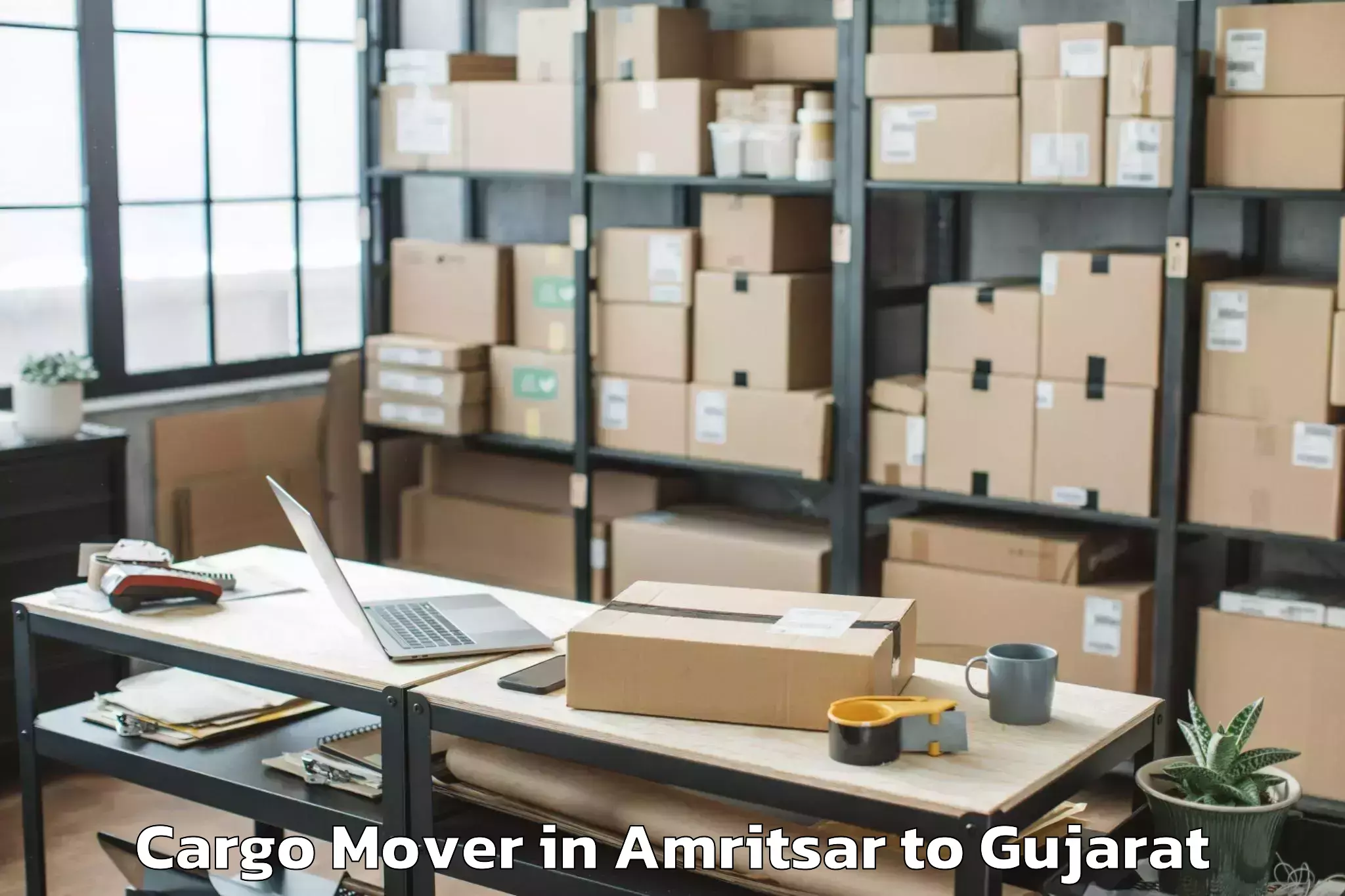 Top Amritsar to Porbandar Airport Pbd Cargo Mover Available